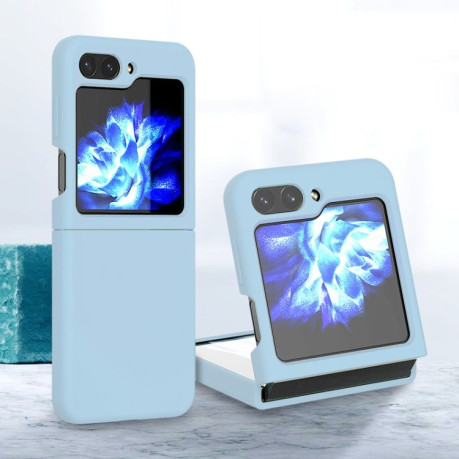 Силиконовый чехол Silicone Skin Feel Folding для Samsung Galaxy  Flip 6 - голубой