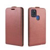 Фліп-чохол R64 Texture Single на Samsung Galaxy A21S - коричневий