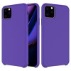 Силіконовий чохол Solid Color Liquid на iPhone 11 Pro Max - фіолетовий