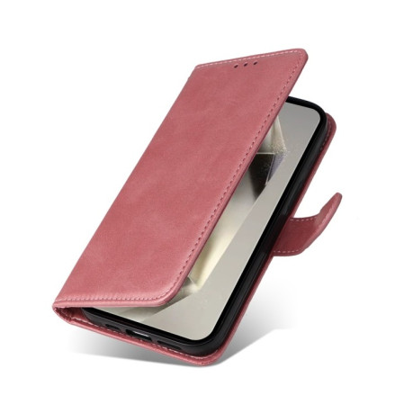 Чохол-книжка Stitching Calf Texture для Samsung Galaxy S25 Ultra 5G - рожеве золото