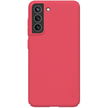 Чехол NILLKIN Frosted Shield на Samsung Galaxy S21 FE - красный