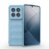 Силиконовый чехол Magic Flannel для Xiaomi 14 Pro - голубой