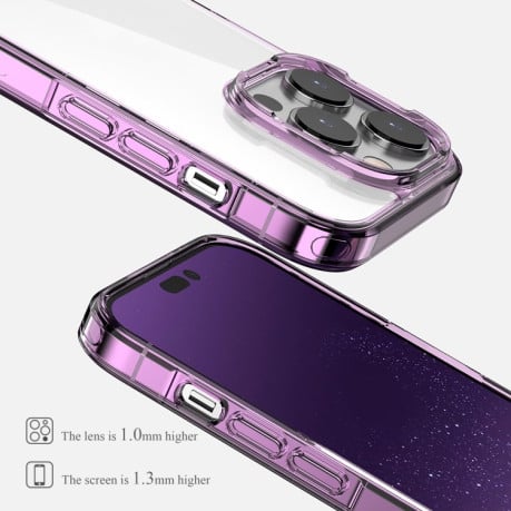 Противоударный чехол iPAKY Aurora Series для iPhone 14 Pro - фиолетовый