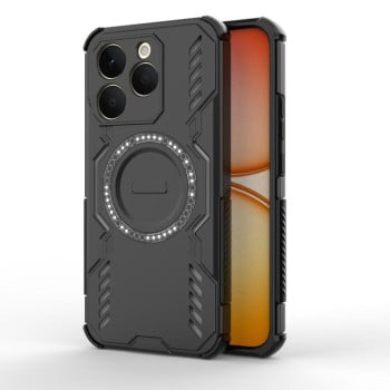 Противоударный чехол Armor Magnetic Ring на Realme 15T 5G Global — чёрный