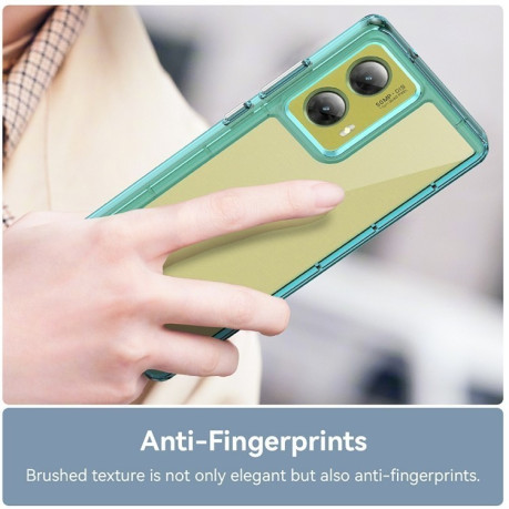 Протиударний чохол Colorful Acrylic Series для Motorola Moto G85 - синій