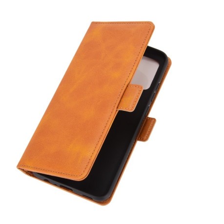 Чехол-книжка Dual-side Magnetic Buckle для Samsung Galaxy A02s - оранжевый