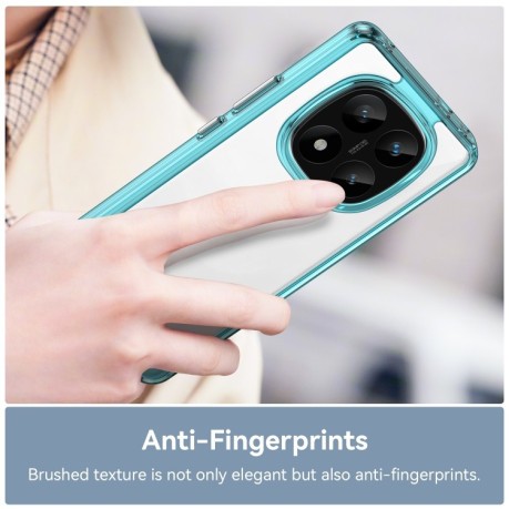 Противоударный чехол Colorful Acrylic Series для Xiaomi Redmi Note 14 Pro+ 5G - синий