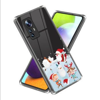 Противоударный чехол Christmas Patterned для Xiaomi 12 Pro - Fun Skating Rink