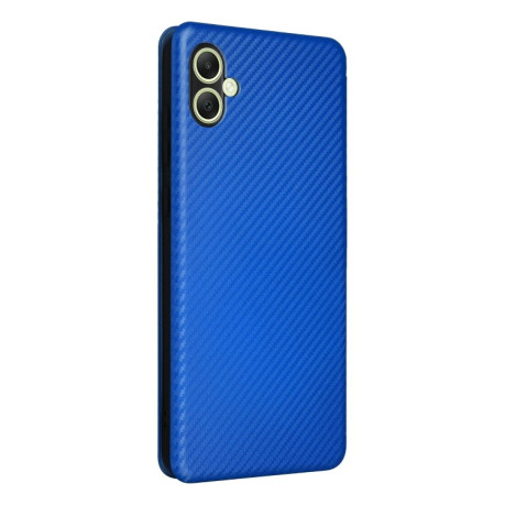 Чохол-книжка Carbon Fiber Texture на Samsung Galaxy A05 - синій