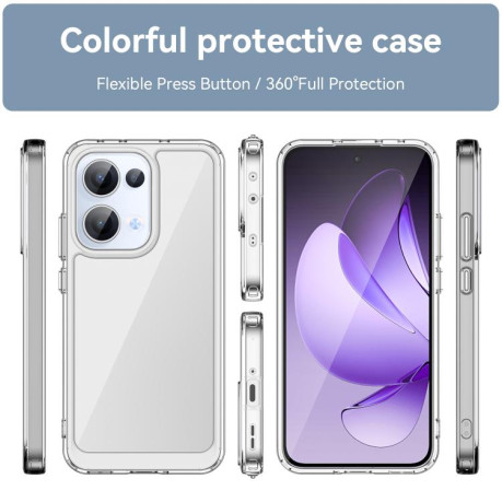 Противоударный чохол Colorful Acrylic Series для OPPO Reno13 Global - прозрачный