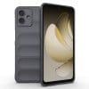 Силиконовый чехол Magic Flannel для Samsung Galaxy A07 4G - темно-серый