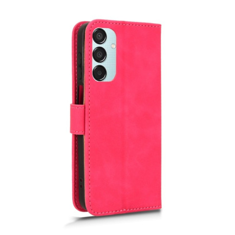 Чехол-книжка Skin Feel Magnetic для Samsung Galaxy M15 5G - пурпурно-красный