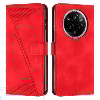 Чехол-книжка Dream Triangle Leather на Realme 14 Pro+ - красный