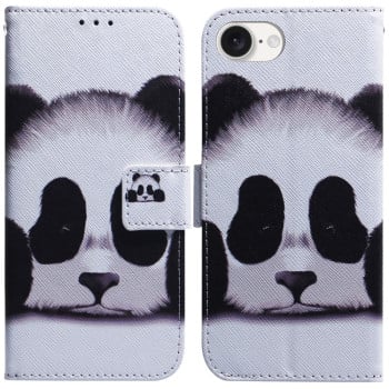 Чехол-книжка Coloured Drawing для iPhone 16e - Panda