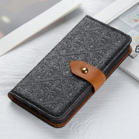 Чехол-книжка European Floral для Samsung Galaxy S25 Ultra 5G - черный