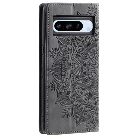 Чехол-книжка Totem Embossed Magnetic Leather для Google Pixel 8 Pro - серый