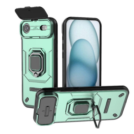Противоударный чехол Sliding Camshield для iPhone Air - зеленый