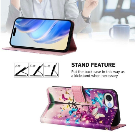 Чохол-книжка Colored Drawing Pattern для iPhone 16e - кольоровий