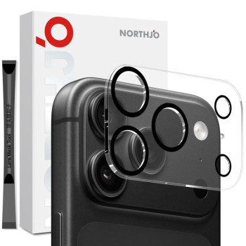 Захисне скло на камеру NORTHJO Camera Lens Protector 3D Night Shot на iPhone 18 Pro Max — чорне