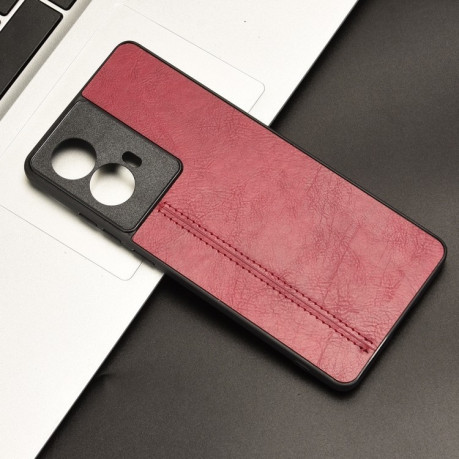 Ударозащитный чехол Sewing Cow Pattern для Motorola G85 5G / S50 Neo 5G - красный