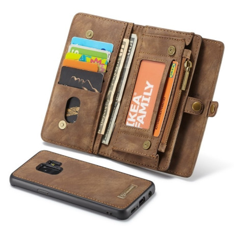 Шкіряний чохол-гаманець CaseMe Samsung Galaxy S9+/G965 Detachable Multifunctional кавовий