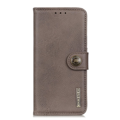Кожаный чехол-книжка Cowhide Texture на Samsung Galaxy A73 5G - хаки