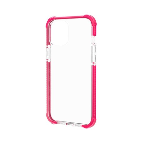 Противоударный акриловый чехол Four-corner на iPhone 12/12 Pro - розовый