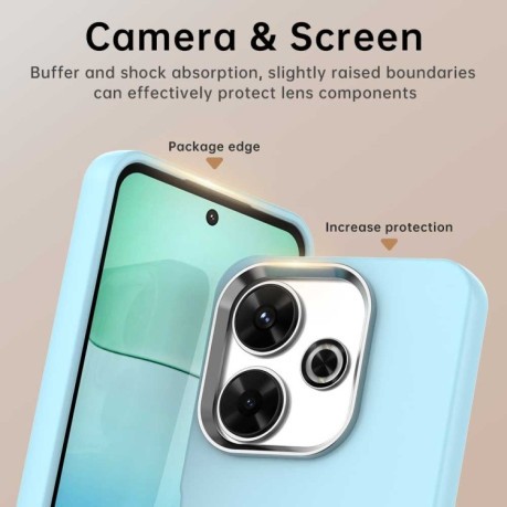 Протиударний чохол Colorful Acrylic Series для Xiaomi Poco M6 4G - синій