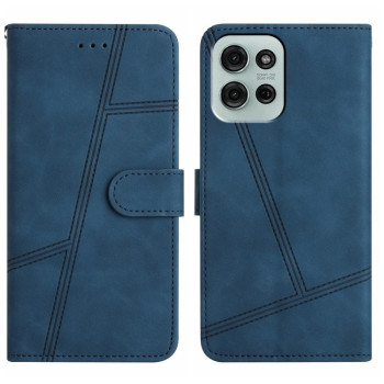 Чохол-книжка Skin-feel Stitching Leather для Motorola Moto G75 - синій