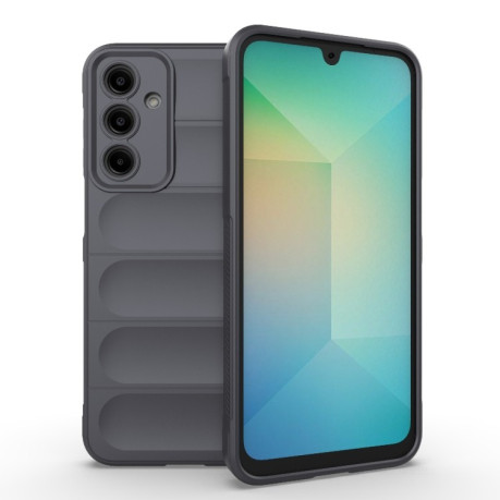 Силиконовый чехол Magic Flannel для Samsung Galaxy A16 5G - темно-серый