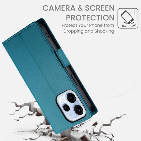 Чохол-книжка Side Buckle Magnetic Frosted Leather на OPPO Reno15 5G / Reno 15c 5G — рожеве синій