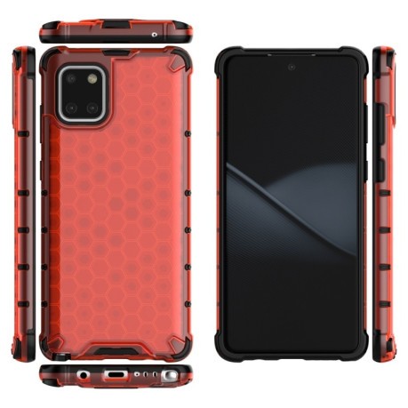 Противоударный чехол Honeycomb на Samsung Galaxy Note 10 Lite -красный