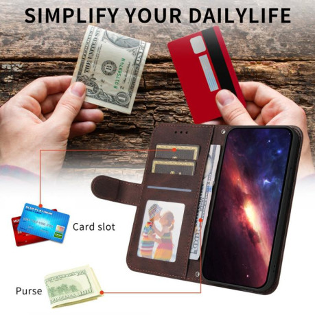 Чехол-книжка Skin Feel Life Tree для Xiaomi Redmi Note 14 4G 164.84mm - коричневый