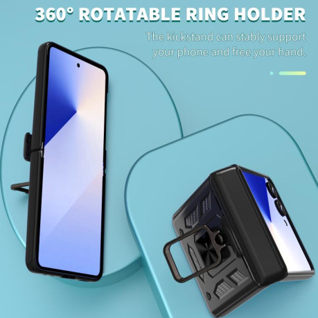 Чехол Sliding Window Hinge на Samsung Galaxy Flip 7 5G - черный