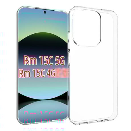 Противоударный чехол Waterproof Texture на Xiaomi Redmi 15C 5G / 4G EU 173mm - прозрачный