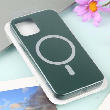 Противоударный чехол Nano Silicone (Magsafe) для iPhone 13 Pro - зеленый