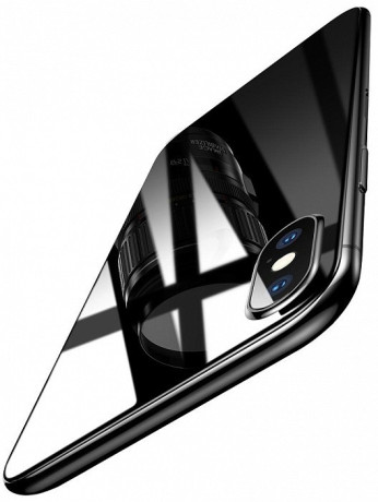 Двустороннее защитное стекло Baseus 0.3mm 9H Tempered Glass Film Set Переднее + Заднее на iPhone Xs Max прозрачное