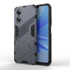Противоударный чехол Punk Armor с подставкой на OPPO A17 4G - серый