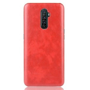 Чехол Litchi Texture на Realme X2 Pro - красный