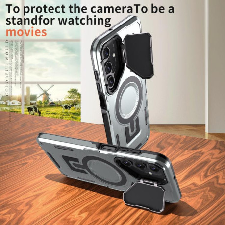 Протиударний чохол Shield Frame Holder MagSafe  для Samsung Galaxy A16 5G - сірий