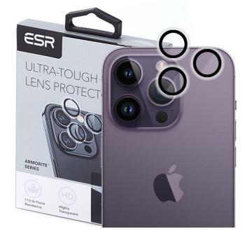 Защитное стекло на камеру ESR Armorite Lens Protector Clear для iPhone 15 Pro / 15 Pro Max - прозрачное