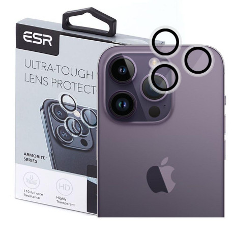 Захисне скло на камеру ESR Armorite Lens Protector Clear для iPhone 15 Pro/15 Pro Max - прозоре