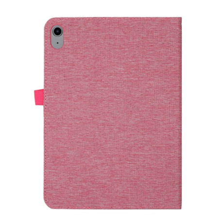 Чехол-книжка Fabric Leather для iPad 10.9 2022 - пурпурно-красный