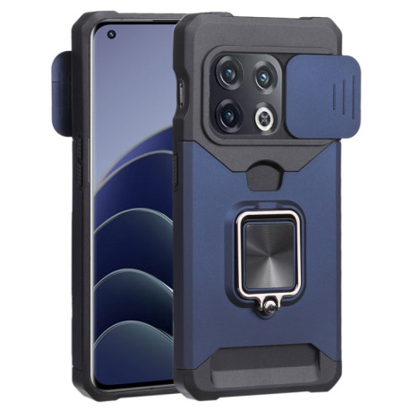 Противоударный чехол Sliding Camera Design для OnePlus 10 Pro - синий