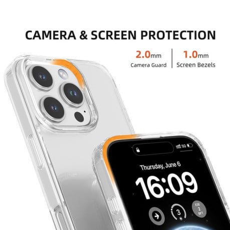 Протиударний чохол Mutural Ice Series TPU для iPhone 16  - прозорий