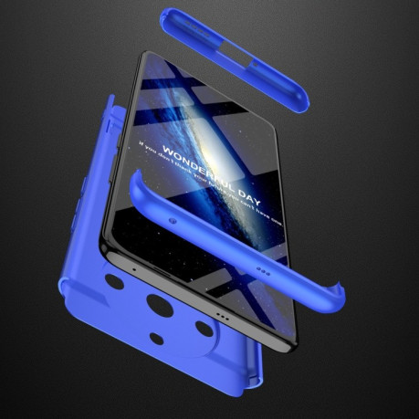 Протиударний чохол GKK Three Stage with Stand на Realme 11 Pro / 11 Pro+ - синій