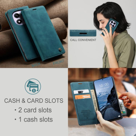 Чехол-книжка CaseMe-013 Multifunctional на Xiaomi Redmi Note 14 Pro 4G Global - синий