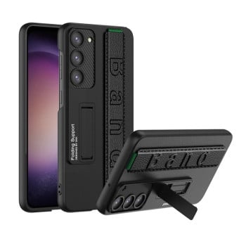 Протиударний чохол GKK Wristband with Holder для Samsung Galaxy S23 5G - чорно-зелений