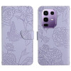 Чохол-книжка Skin Feel Butterfly Embossed для Infinix Note 50 Pro+ 5G - фіолетовий