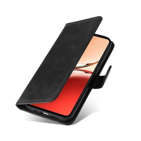 Чехол-книжка Stitching Calf Texture для OPPO Reno12 F/12 FS 4G - черный